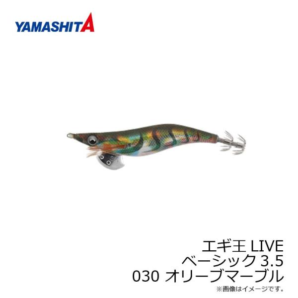 ヤマシタ　エギ王 LIVE 3.5 030 オリーブマーブル ラメ布 虹テープ　/エギ 2019年 ...
