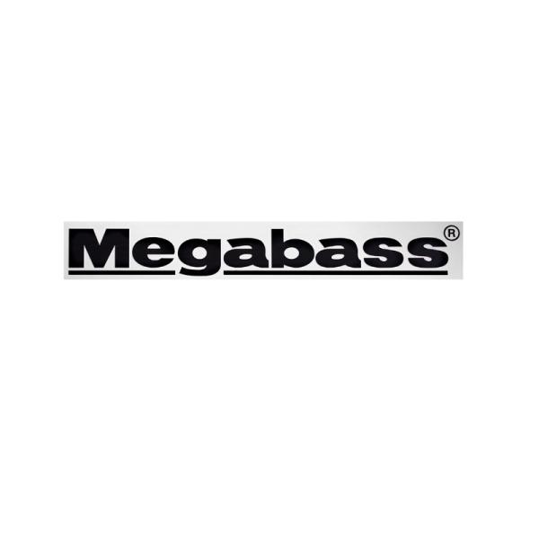 メガバス　カッティングステッカー Megabass 10cm ブラック