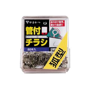 Gamakatsu（がまかつ） ザ ボックス 管付チラシ狐型 茶 (鮎針 バラ