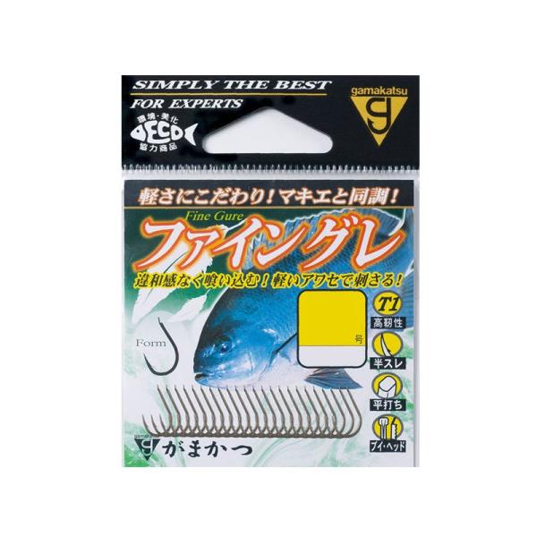 がまかつ　T1 ファイングレ 4号 / ハリ グレ鈎 磯釣り