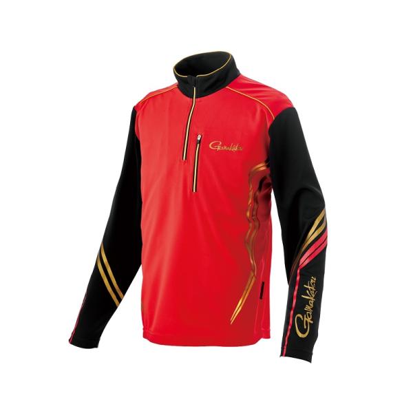 がまかつ　GM3778 UDジップシャツ レッド LL