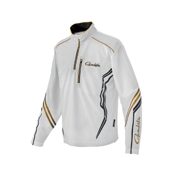 がまかつ　GM3778 UDジップシャツ アイスホワイト 3L