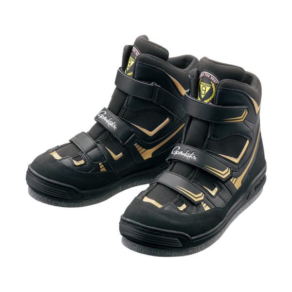 がまかつ　GM4514 フェルトスパイクシューズ(パワーT) ブラック/ゴールド 3L