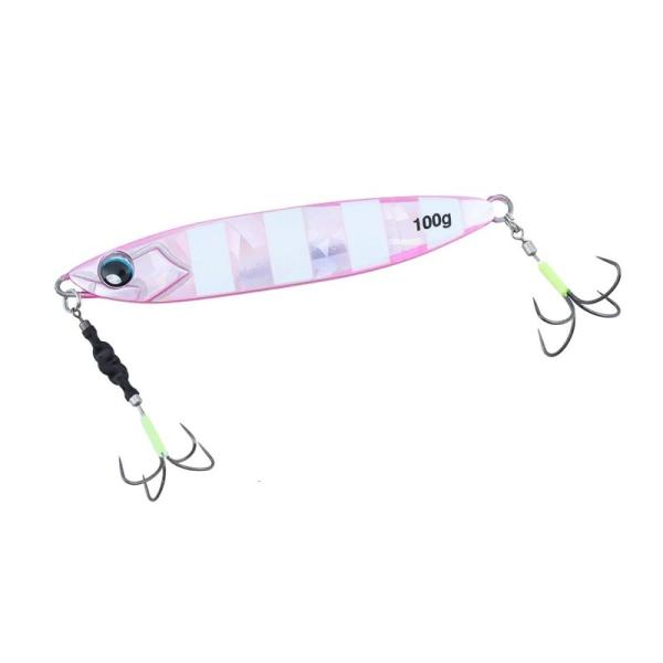 ダイワ　鏡牙ジグ ベーシック-H (フック付き) 130g CHダブルピンクゼブラ