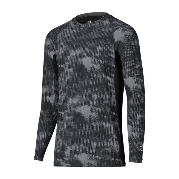 ダイワ　DU-6021S ICEDRY クルーネックアンダーシャツ ブラックヘイズカモ 2XL