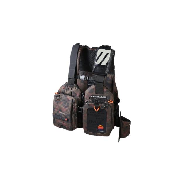 オレンジブルー　MZLJ-828 mazume レッドムーンライフジャケットIX カモ ブッシュカモ...