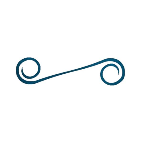 フィッシュアロー　ルミノーバネクタイ カーリー(細) ブルールミノーバ