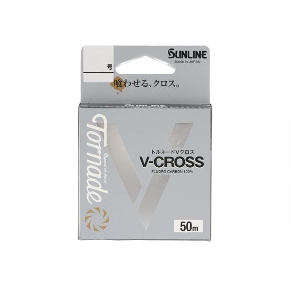 サンライン　1038 トルネード Vクロス 50m #1.5 ブラウン＆アイスブルー