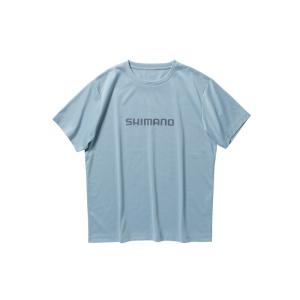 シマノ　SH-021W ドライロゴTシャツ ショートスリーブ L インショアブルー｜釣具のFTO ヤフー店