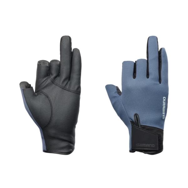 シマノ　GL-054Y 03 タイタニューム・アルファ グローブ 3 M ブルーグレー【釣り　防寒グ...