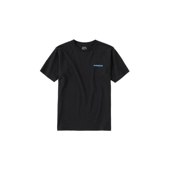 シマノ　SH-004V オーガニックコットン ロゴ Tシャツ WM ブラック【在庫限り特価】【夏物衣...