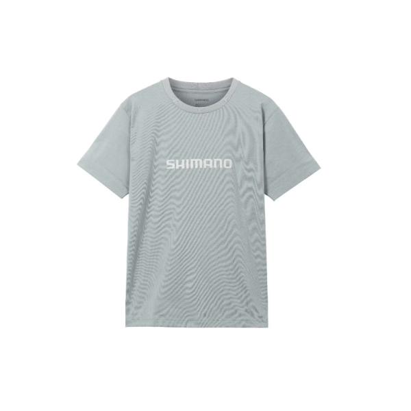 シマノ　SH-021W ドライロゴTシャツショートスリーブ WM グレー【夏物衣料大処分】