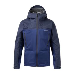 SHIMANO アングラーズシェルジャケット 2XL ダスクブルー シマノ 撥水＆防水機能抜群！＆ストレッチが効いて動きやすいレイン