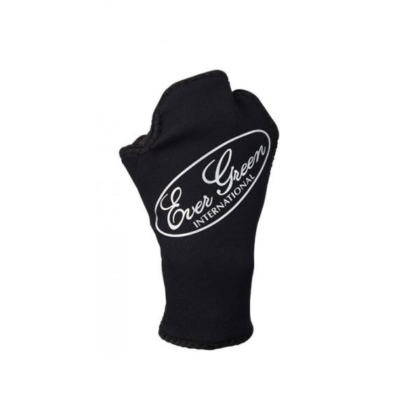エバーグリーン　EGウィンターグローブ(フィンガーレス) L #ブラック/シルバーロゴ