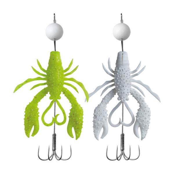 がまかつ　19-417 オクトライズ ウキウキクロー #3 チャートグロー/ホワイトUV