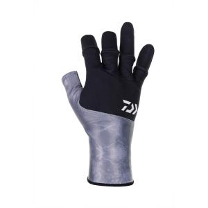 ダイワ　DG-7620W 立体成型オールラウンド防寒グローブ3本カット XL クラックグレー