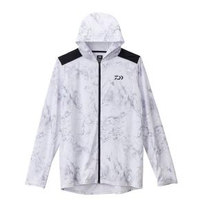 ダイワ DE-6221 アイスドライ フルジップフーディーラッシュガード ホワイトウェーブ WM