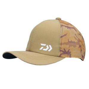 ダイワ　DC-7021 カモフラハーフメッシュキャップ キャメル