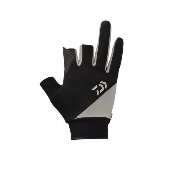 ダイワ　DG-7522W オールラウンド防寒グローブ 3本カット グレー L