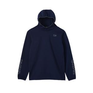 ダイワ　DE-9222 ストレッチフーディーシャツ ネイビー
