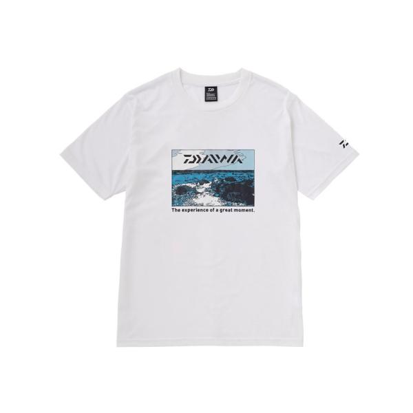 ダイワ　DE-6123 グラフィックTシャツ サラシ ホワイト 2XL
