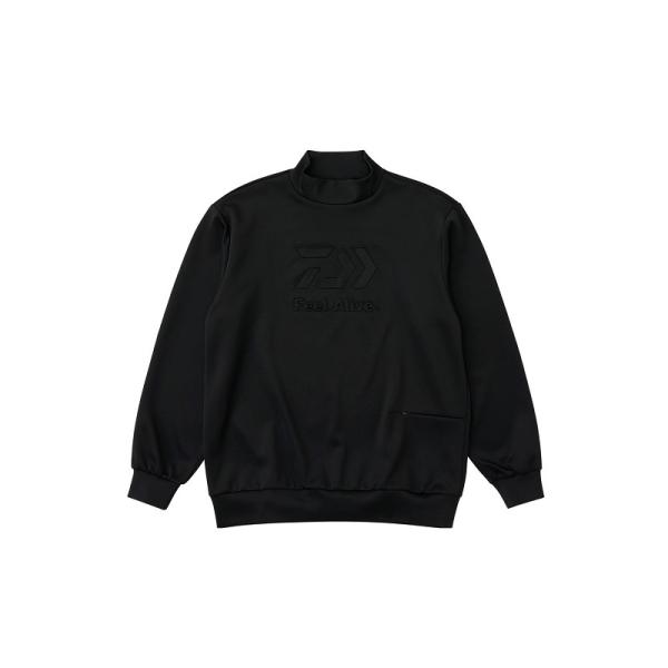 ダイワ　DE-8725 DANROTECHスウェットモックネック ブラック XL【釣り　防寒ウェア　...