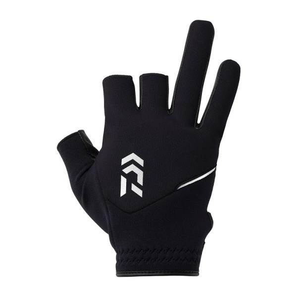 ダイワ　DG-6225W 防寒ライトグリップグローブ 3本カット ブラック XL【釣り　防寒グローブ...