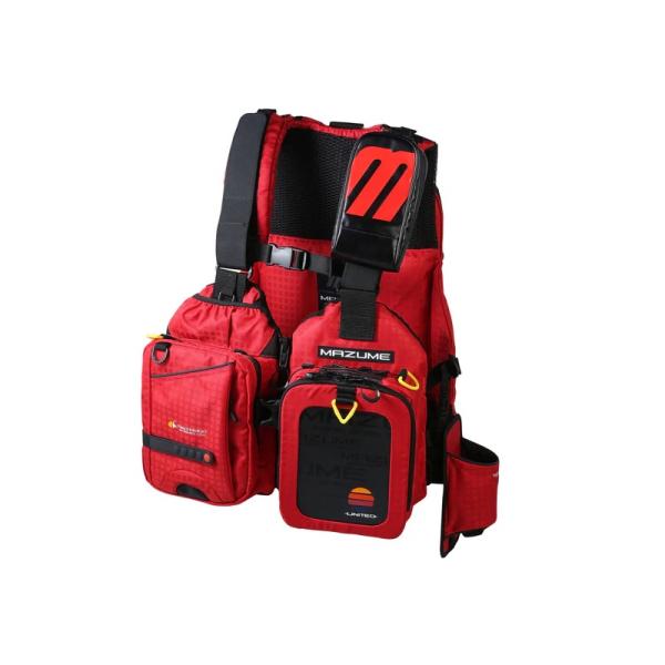 オレンジブルー　MZLJ-827 mazume レッドムーンライフジャケットIX レッド F