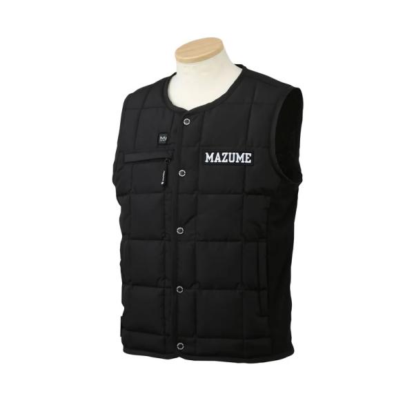 オレンジブルー　MZFW-879 mazume ヒーターベスト ブラック LL【釣り　防寒ウェア　防...