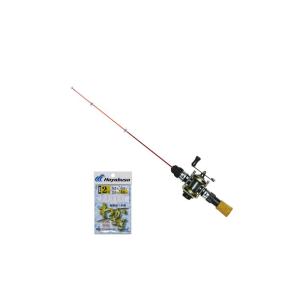 フライデー 電動ワカサギ 6点セット 32cm リール白(waka-6ten フライデー 電動ワカサギ 6点セット 32cm リール白(waka-6ten