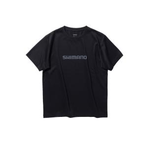 シマノ　SH-021W ドライロゴTシャツ ショートスリーブ XL ブラック｜釣具のFTO