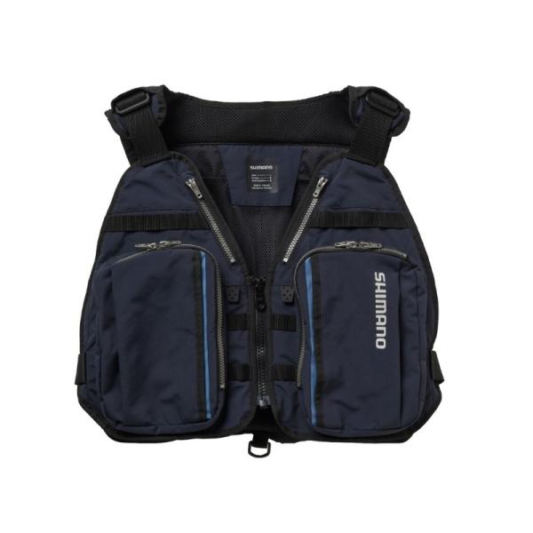 シマノ　VE-041X 鮎ゲーム ベスト 4XL ネイビー　鮎ライトスタイル アユイング 鮎ゲーム ...