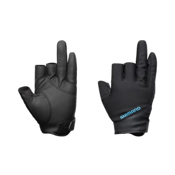 シマノ　GL-070Y 01 ベーシックウォーム グローブ3 S ブラック【釣り　防寒グローブ】