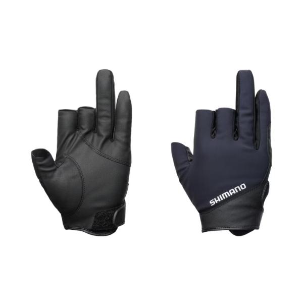 シマノ　GL-070Y 01 ベーシックウォーム グローブ3 M ネイビー【釣り　防寒グローブ】