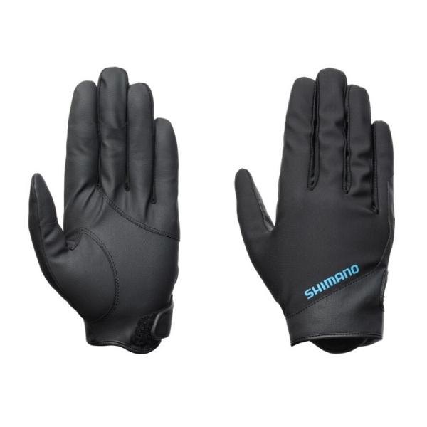 シマノ　GL-071Y 01 ベーシックウォーム グローブ 指出し 2XL ブラック【釣り　防寒グロ...