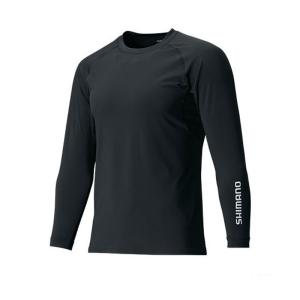 シマノ　SUN　PROTECTION　ロングスリーブシャツ　IN-061Q　ブラック　M