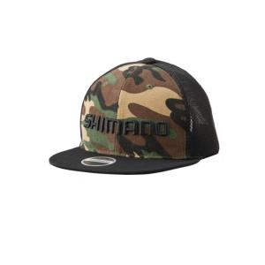 シマノ　CA-067T ベーシックハーフメッシュフラットキャップ