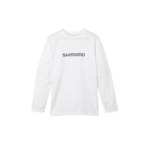 シマノ　SH-022W ドライロゴTシャツロングスリーブ L ホワイト