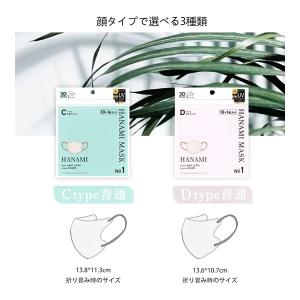 HANAMI バイカラー 3Dマスク 立体マス...の詳細画像3