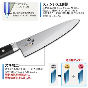 貝印 包丁 関孫六 茜 牛刀(食洗器対応) 刃...の詳細画像4