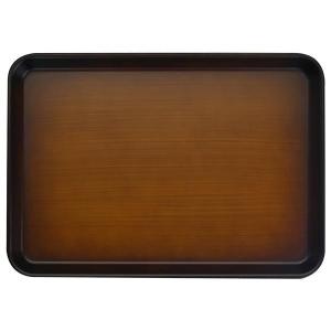 お盆 ピノNSトレー 33cm 角型 木目 ｜ トレー 電子レンジ対応 木目 すべり止め加工