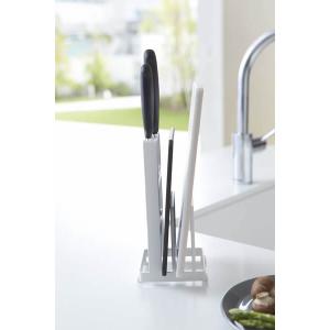 山崎実業 プレート 包丁&まな板スタンド ホワ...の詳細画像4