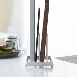 山崎実業 プレート 包丁&まな板スタンド ホワ...の詳細画像5