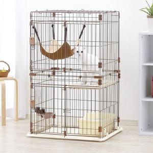リッチェル カスタムペットサークル 4面 90-60入口付 ブラウン