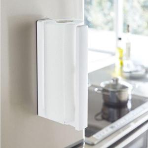 山崎実業 キッチンペーパーホルダー tower タワー ストッパー付マグネットキッチンペーパーホルダー ホワイト 3398 ｜ マグネット