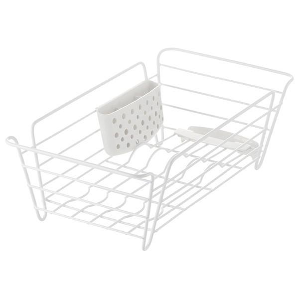 リッチェル 水切りカゴ ラクール ディッシュドレイナー S ホワイト ｜ 水切りラック 皿立て シン...