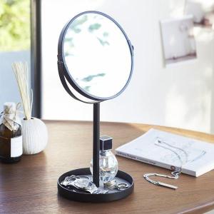 MERRY（室本鉄工） 卓上鏡 ハンドミラー 折立 シルバー No.455