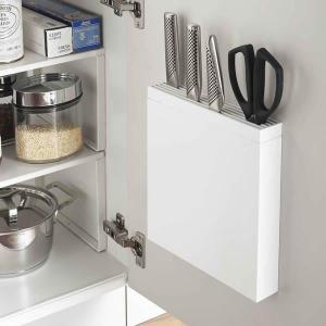 LEC（レック） 包丁差しスリム 5本収納 ホワイト K-516 ｜ 包丁