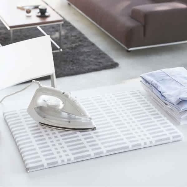 山崎実業 アイロン台 北欧風 暮らしの定番 平型アイロン台 チェック グレー 1222 ｜ 平型 ア...