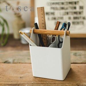 山崎実業 ペン立て トスカ ペンスタンド ホワイト 4151